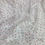 Lenin Strip Love heart digital print chiffon georgette