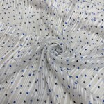 Lenin Strip Love heart digital print chiffon georgette