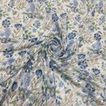 Flower print chiffon georgette