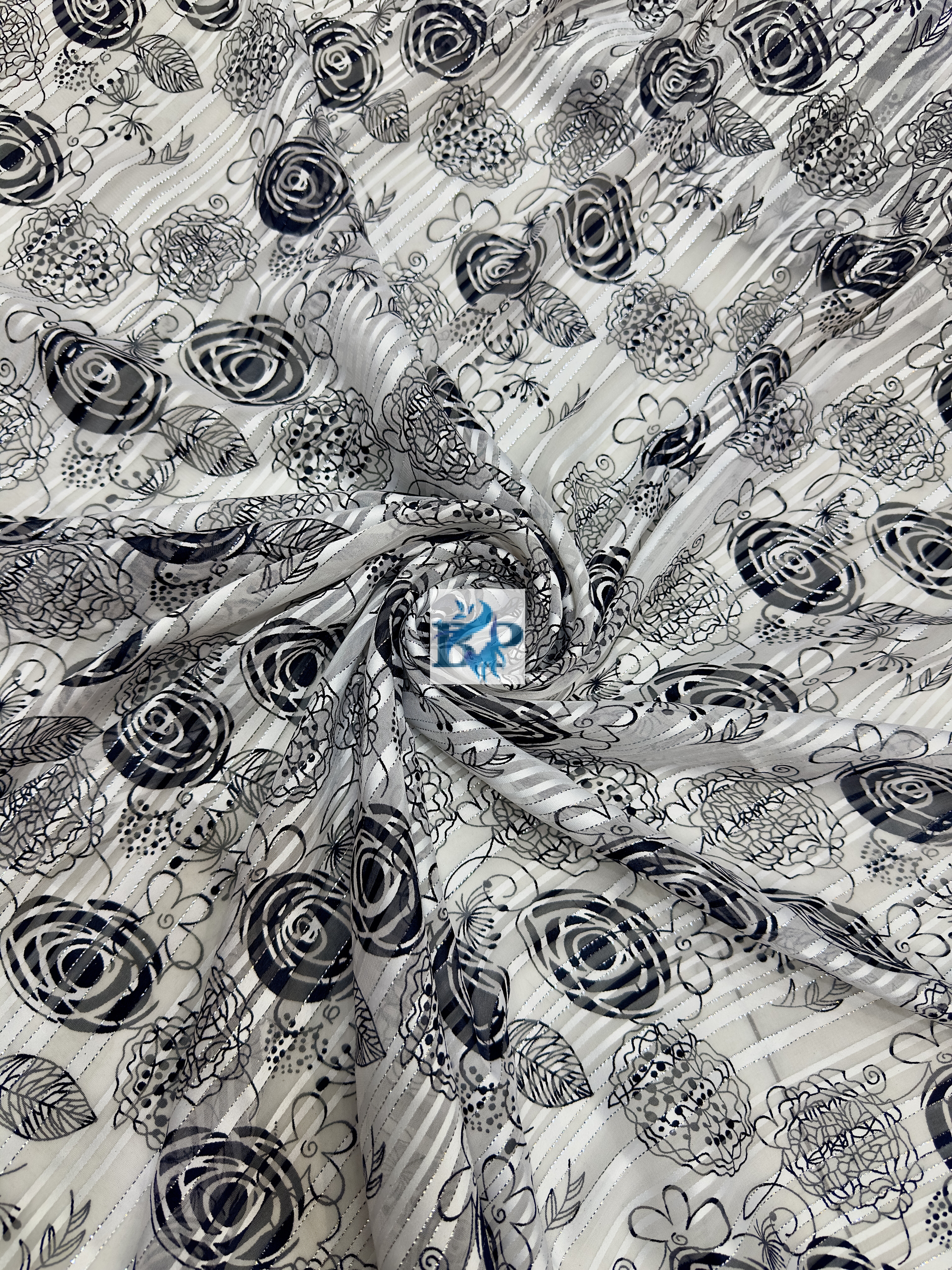 New flower digital printed Fabric