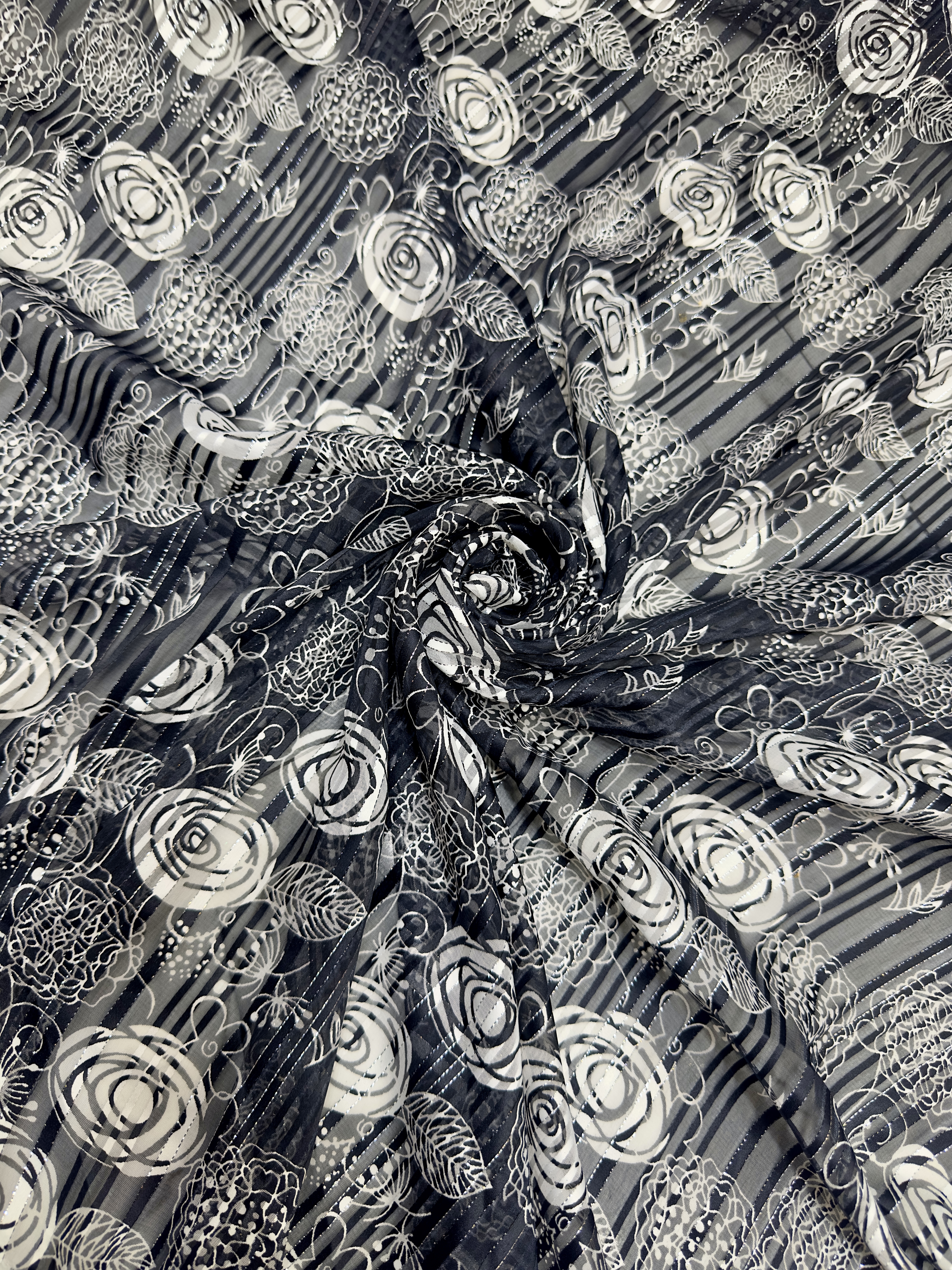 New flower digital printed Fabric