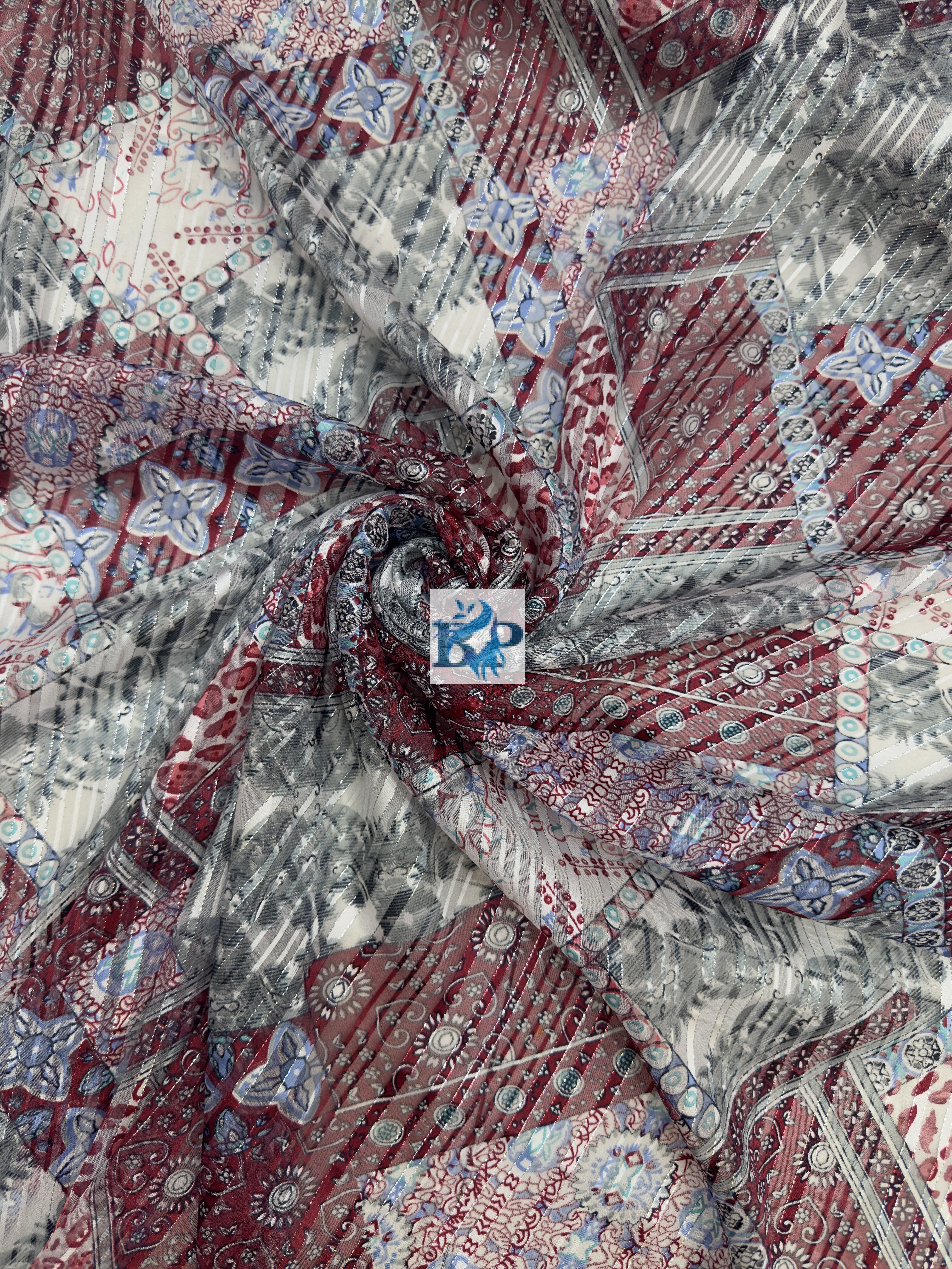 new printed chiffon georgette fabric
