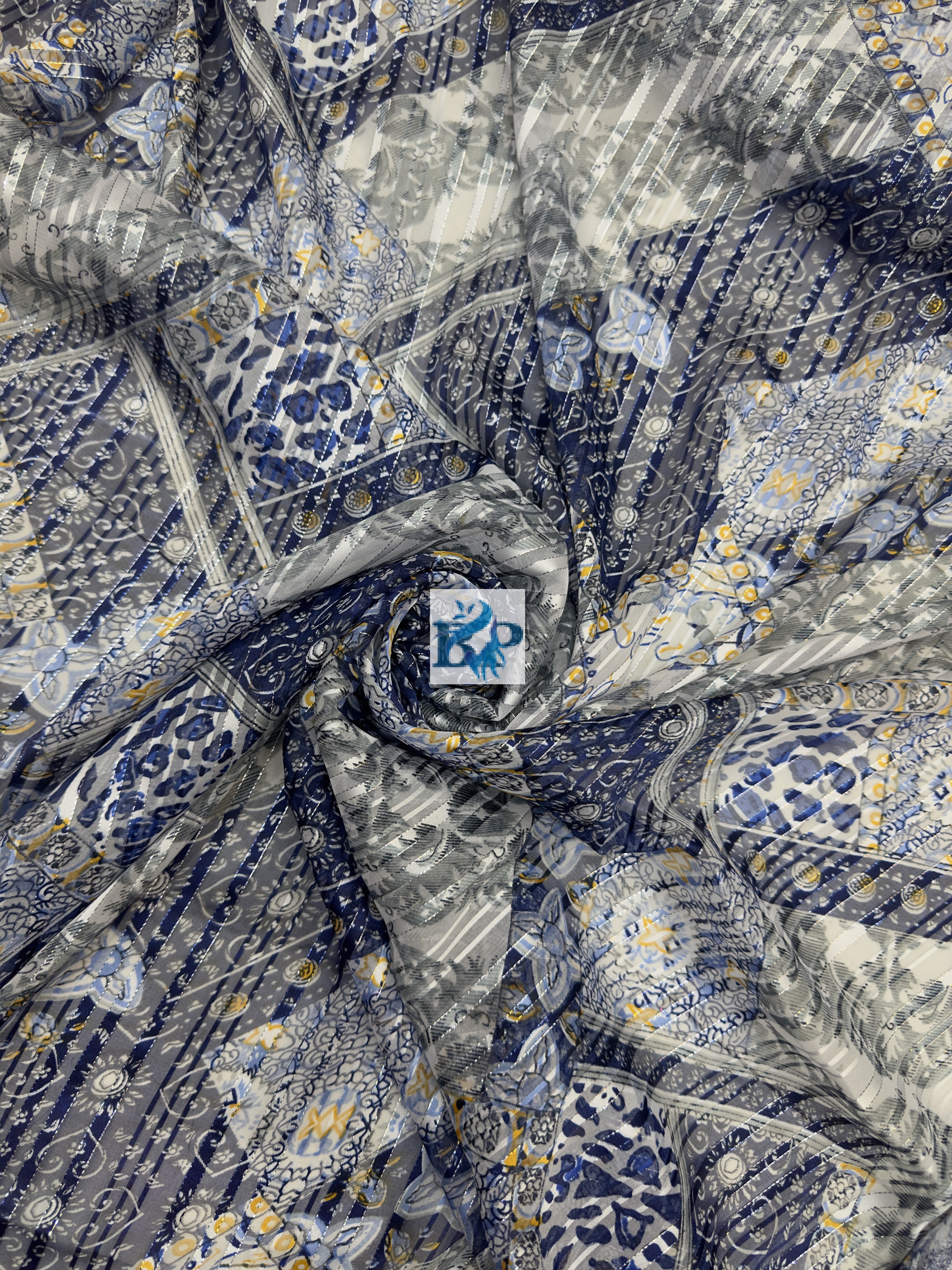 new printed chiffon georgette fabric