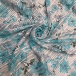 New flower printed chiffon georgette