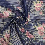 Flower printed chiffon georgette fabric