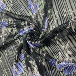 Flower printed chiffon georgette fabric