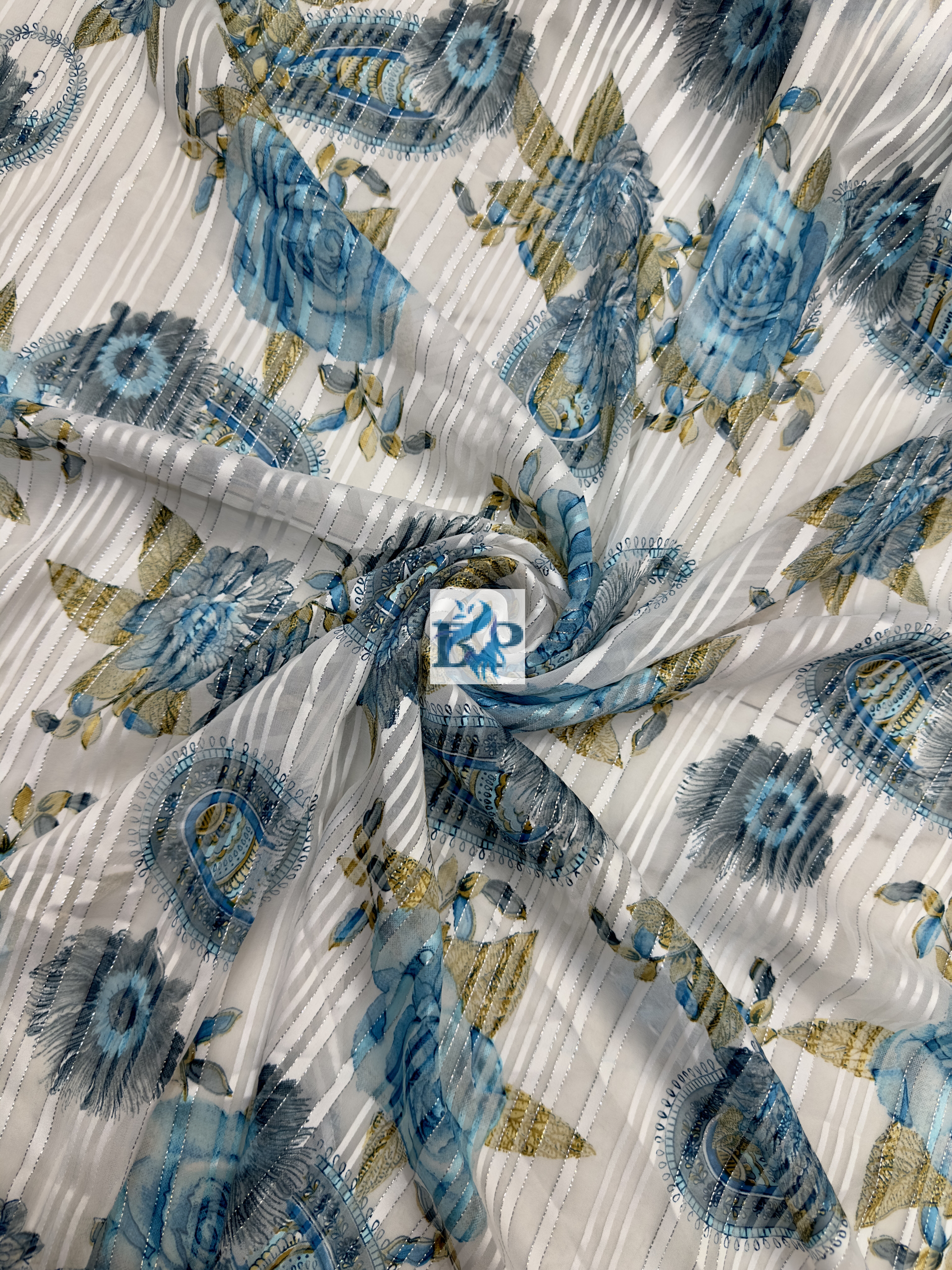 Flower print chiffon georgette fabrics