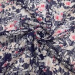 Digital flower print fabric