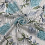 Flower print chiffon georgette fabric