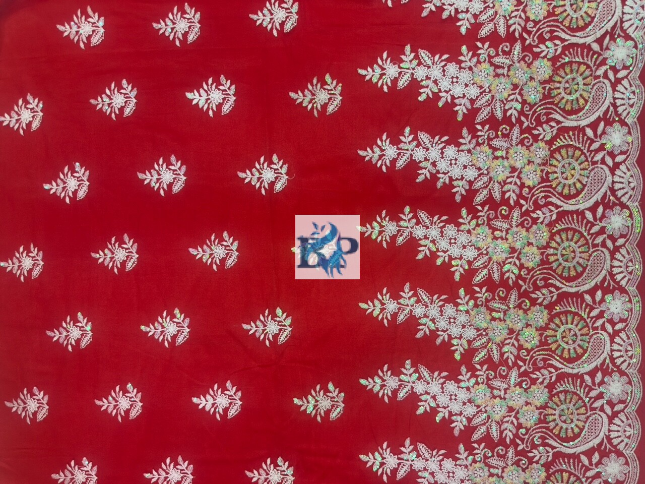 New multicolor threadwork design net fabric