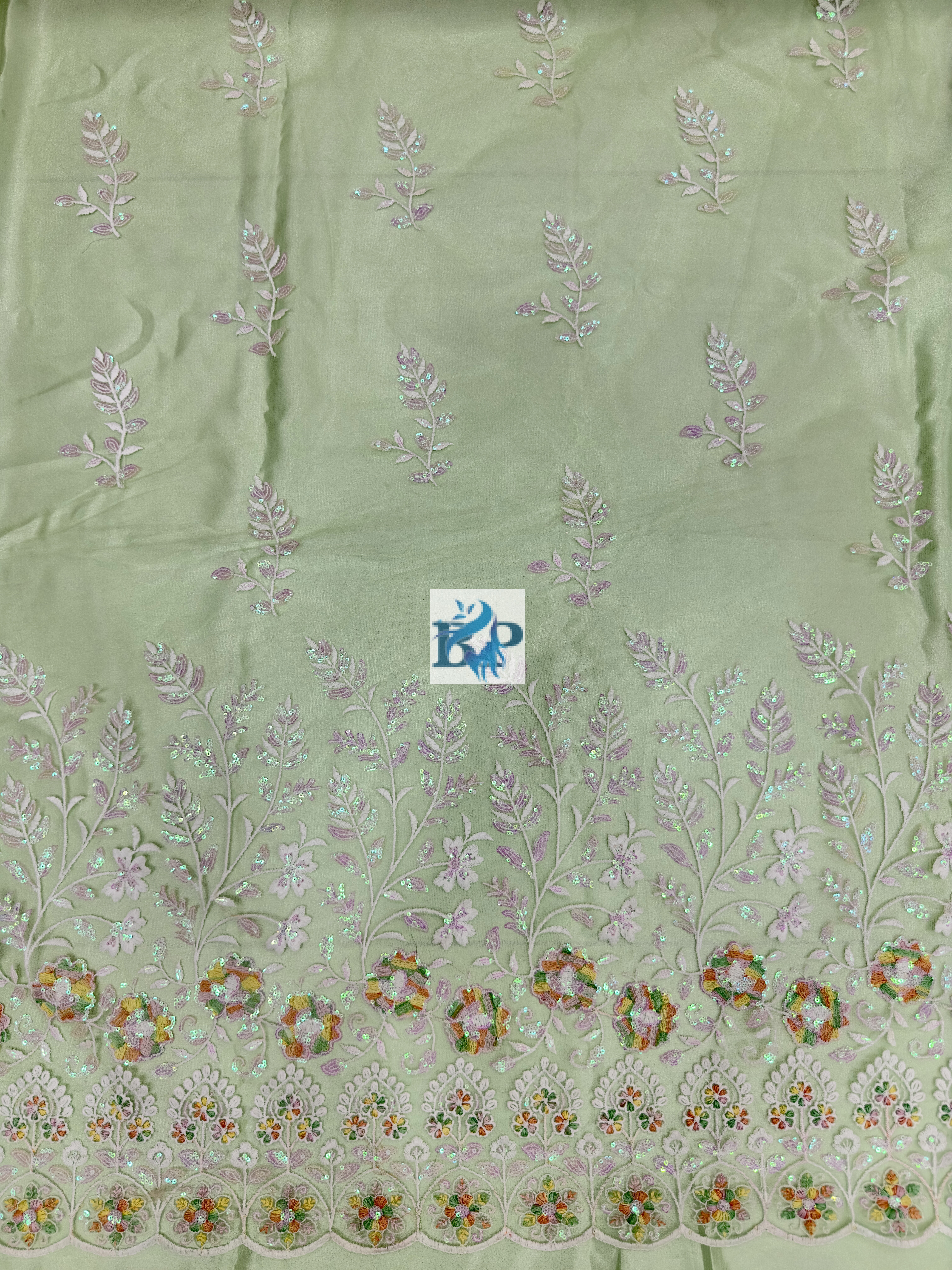 New multicolor threadwork design net fabric