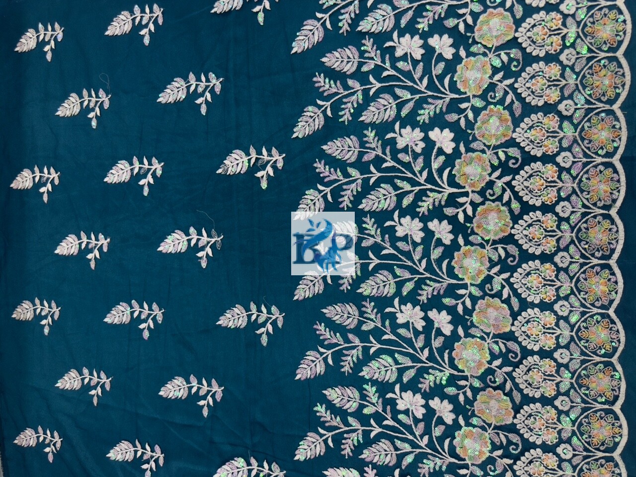 New multicolor threadwork design net fabric