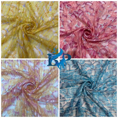 New flower printed chiffon georgette