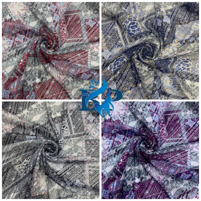 new printed chiffon georgette fabric