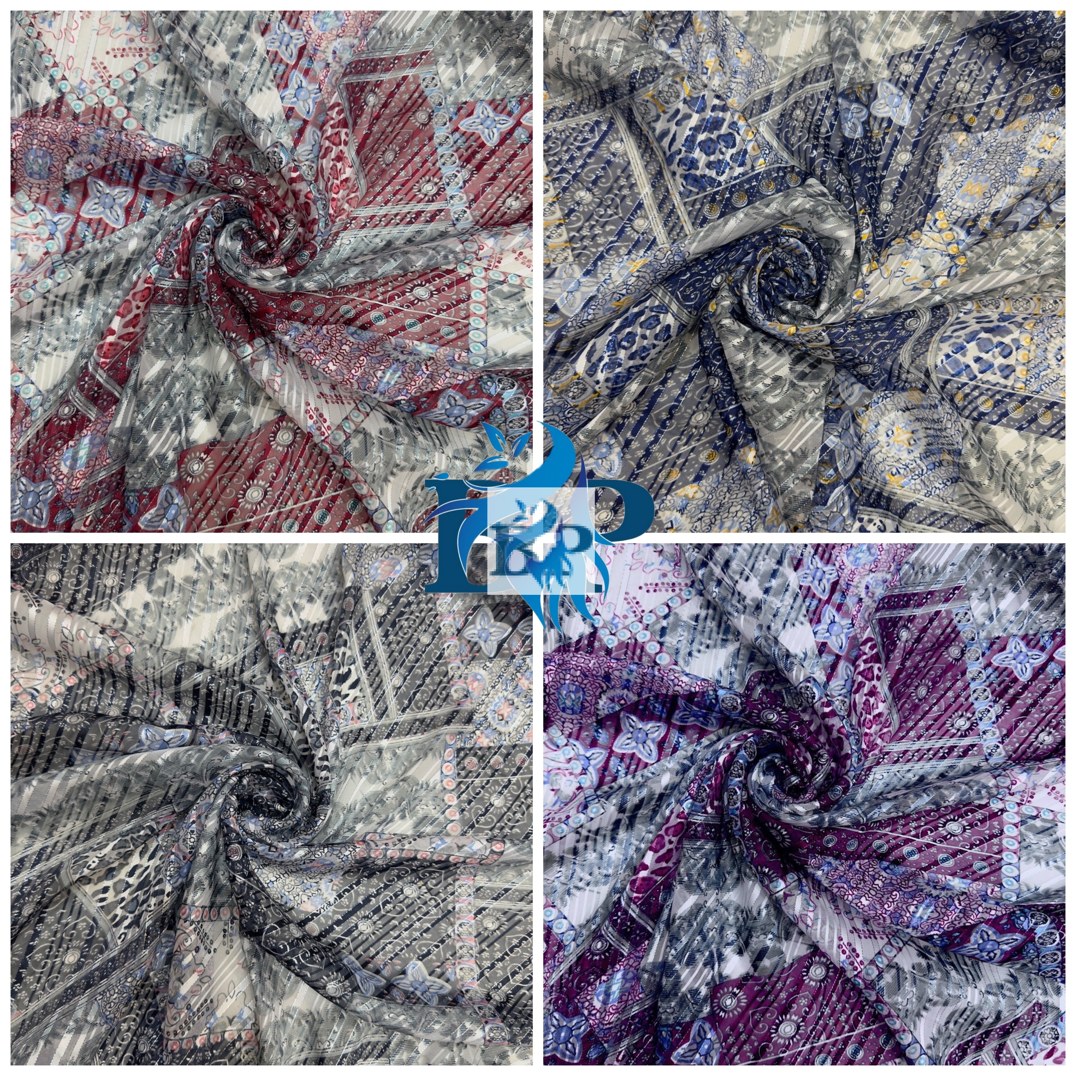 new printed chiffon georgette fabric