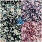 Digital flower print fabric