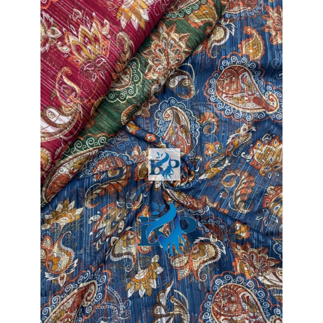 Flower print chiffon georgette fabric