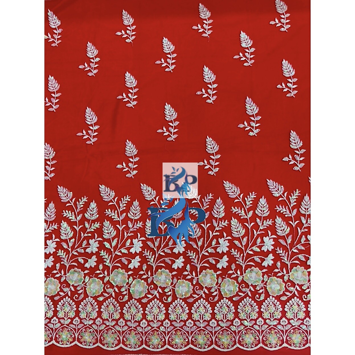New multicolor threadwork design net fabric