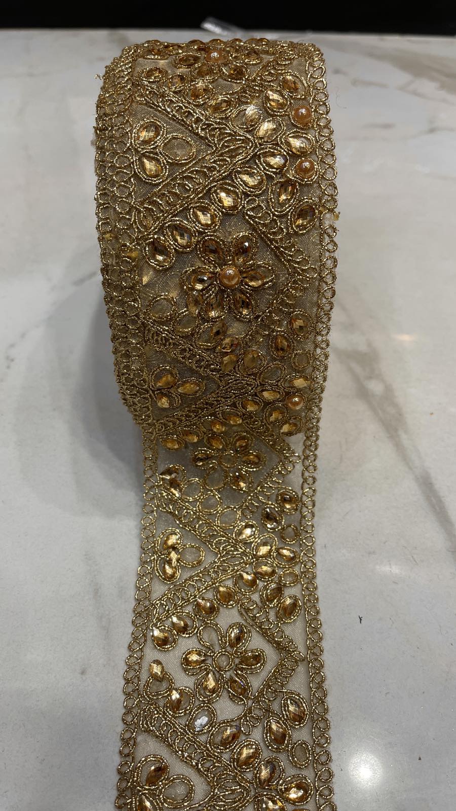 Tissue Stone Work Lace