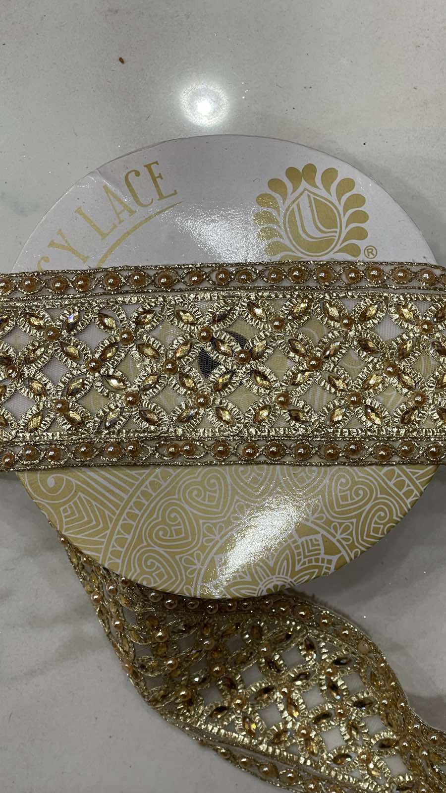 TISSUE GLITTER  STONE WORK