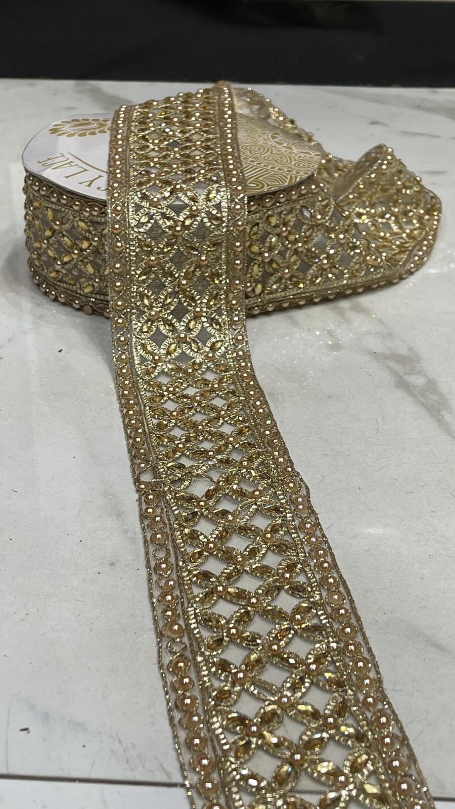 TISSUE GLITTER  STONE WORK