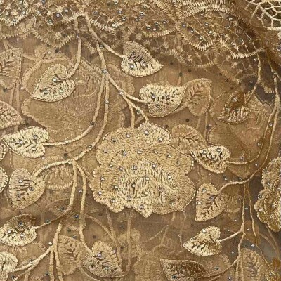 CHINESE FULL RESHAM WORK FABRIC