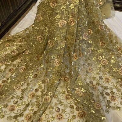 Net embroidery blouse