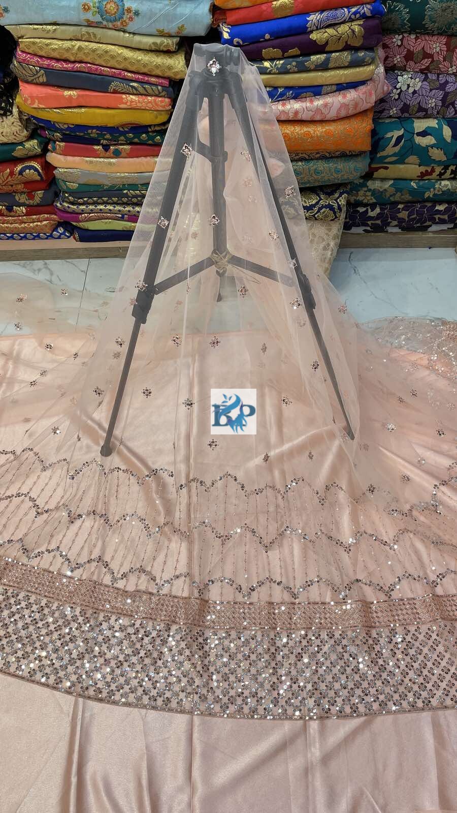 Lehanga Fabric Damman Work