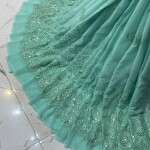 Georgette Hvy Damman Mirror Work