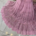 Georgette Hvy Damman Mirror Work