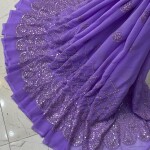 Georgette Hvy Damman Mirror Work