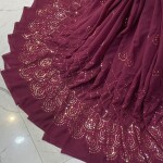 Georgette Hvy Damman Mirror Work