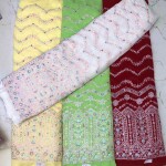 4 Sequence Georgette Lehenga Fabric