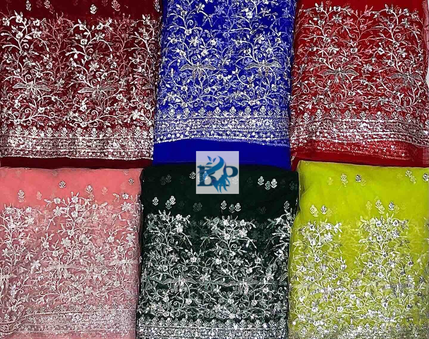 NET SILVER DAMAN FABRIC