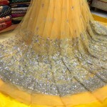 NET SILVER DAMAN FABRIC