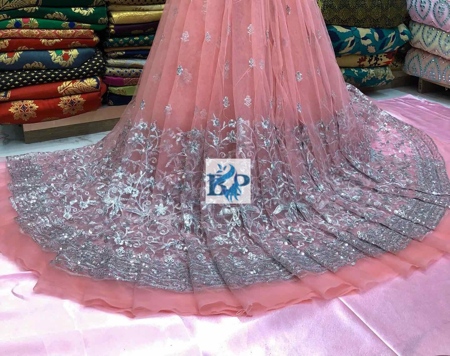 NET SILVER DAMAN FABRIC