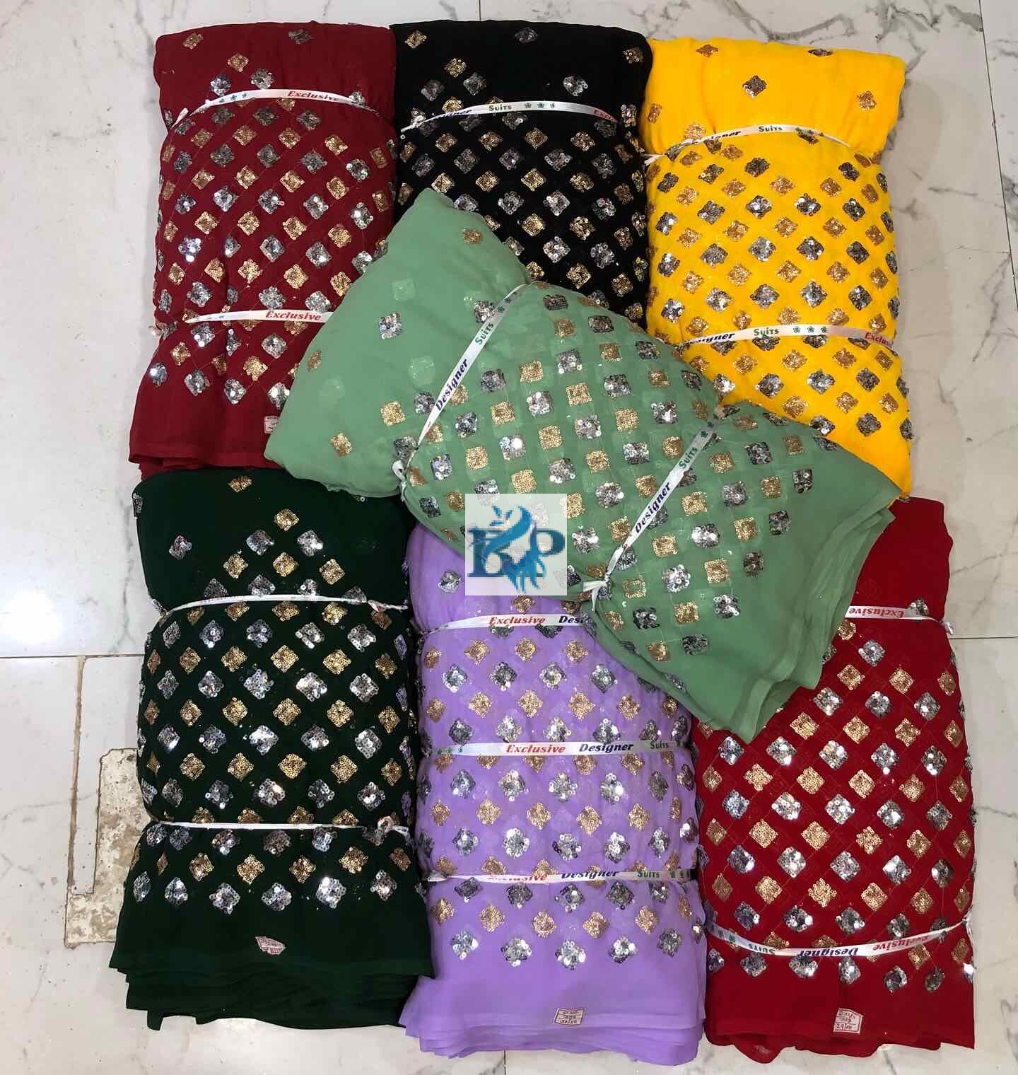 Georgette Bindi Daman Work