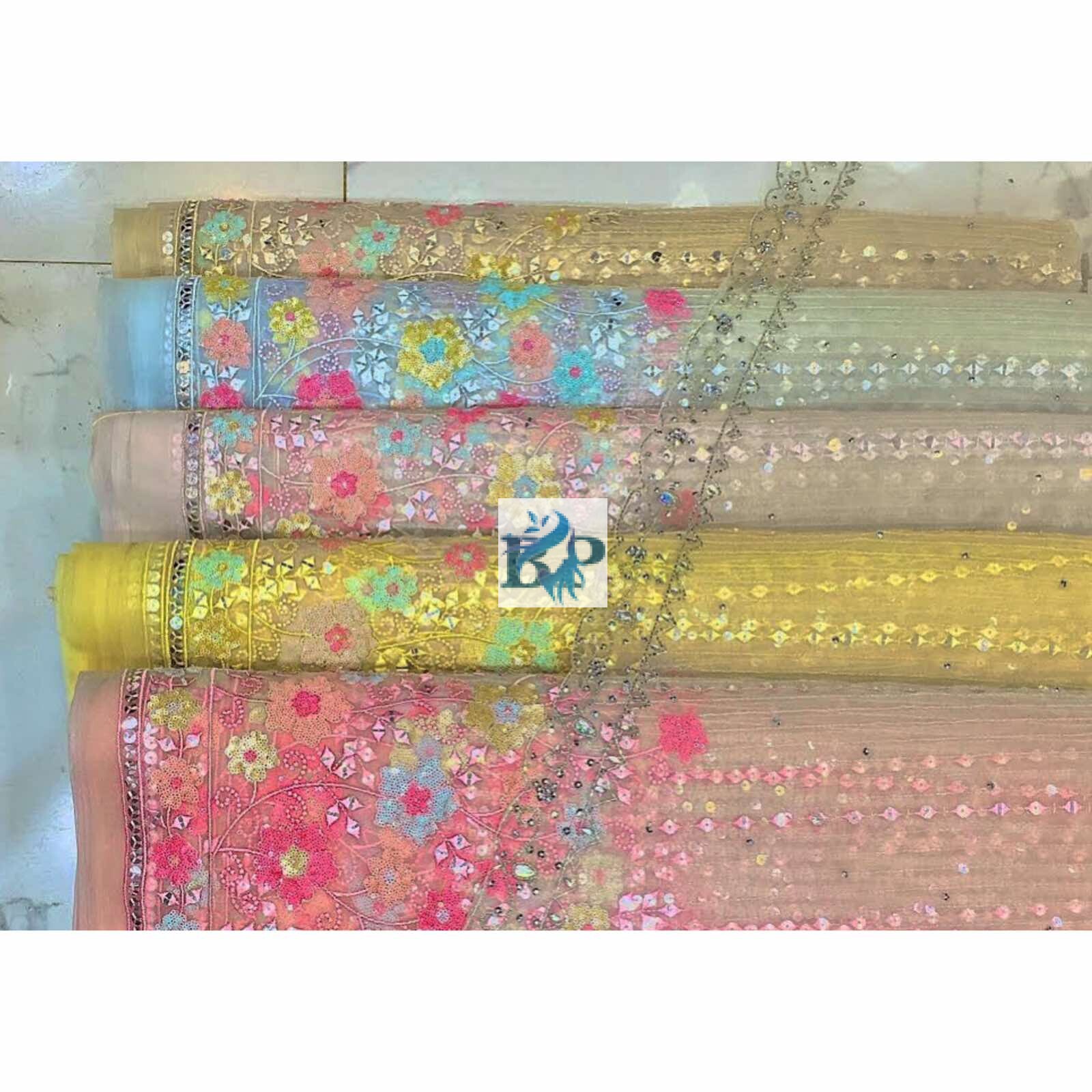 Heavy Embroidery 6 Sequence Fabric
