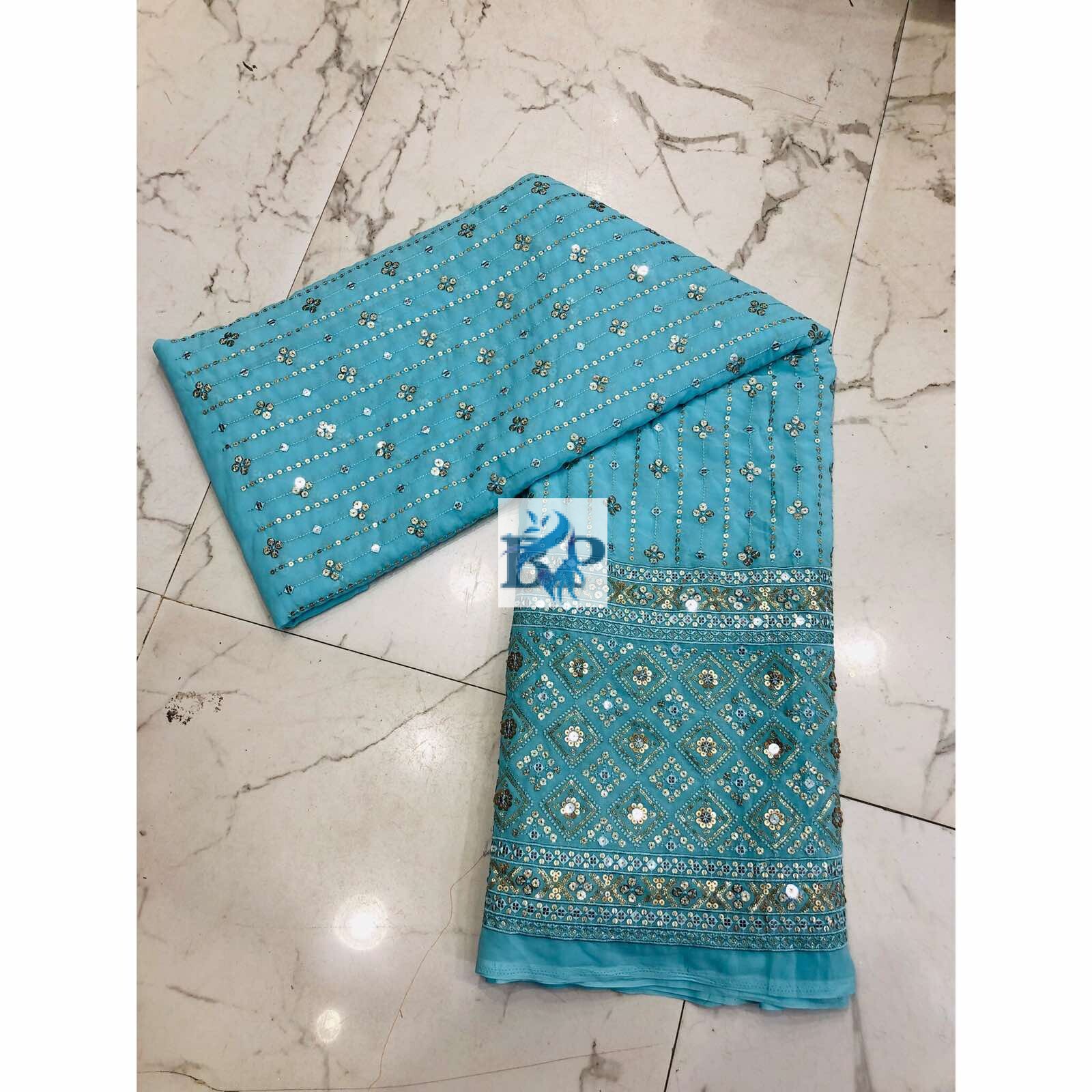 Heavy Georgette Daman Fabric