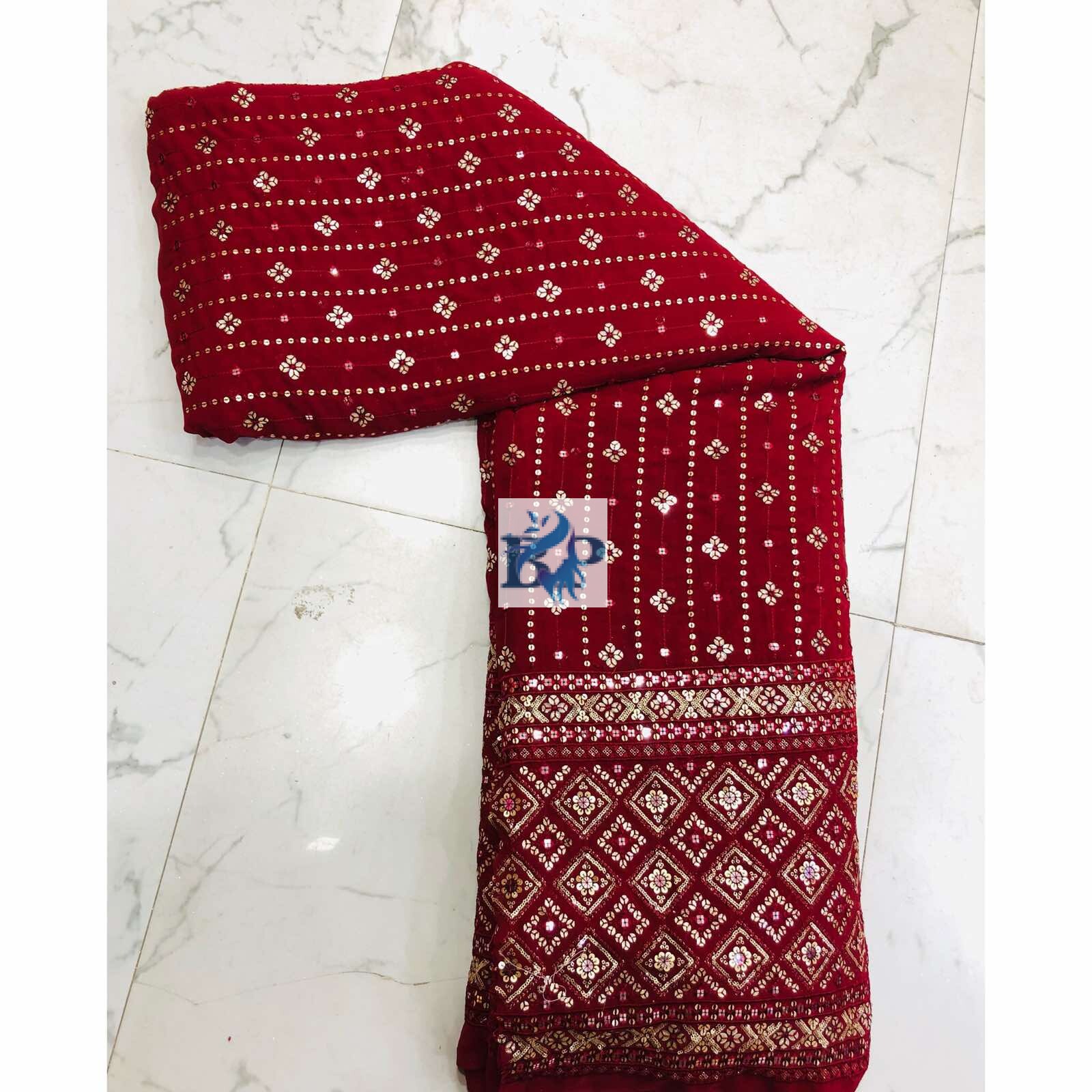 Heavy Georgette Daman Fabric