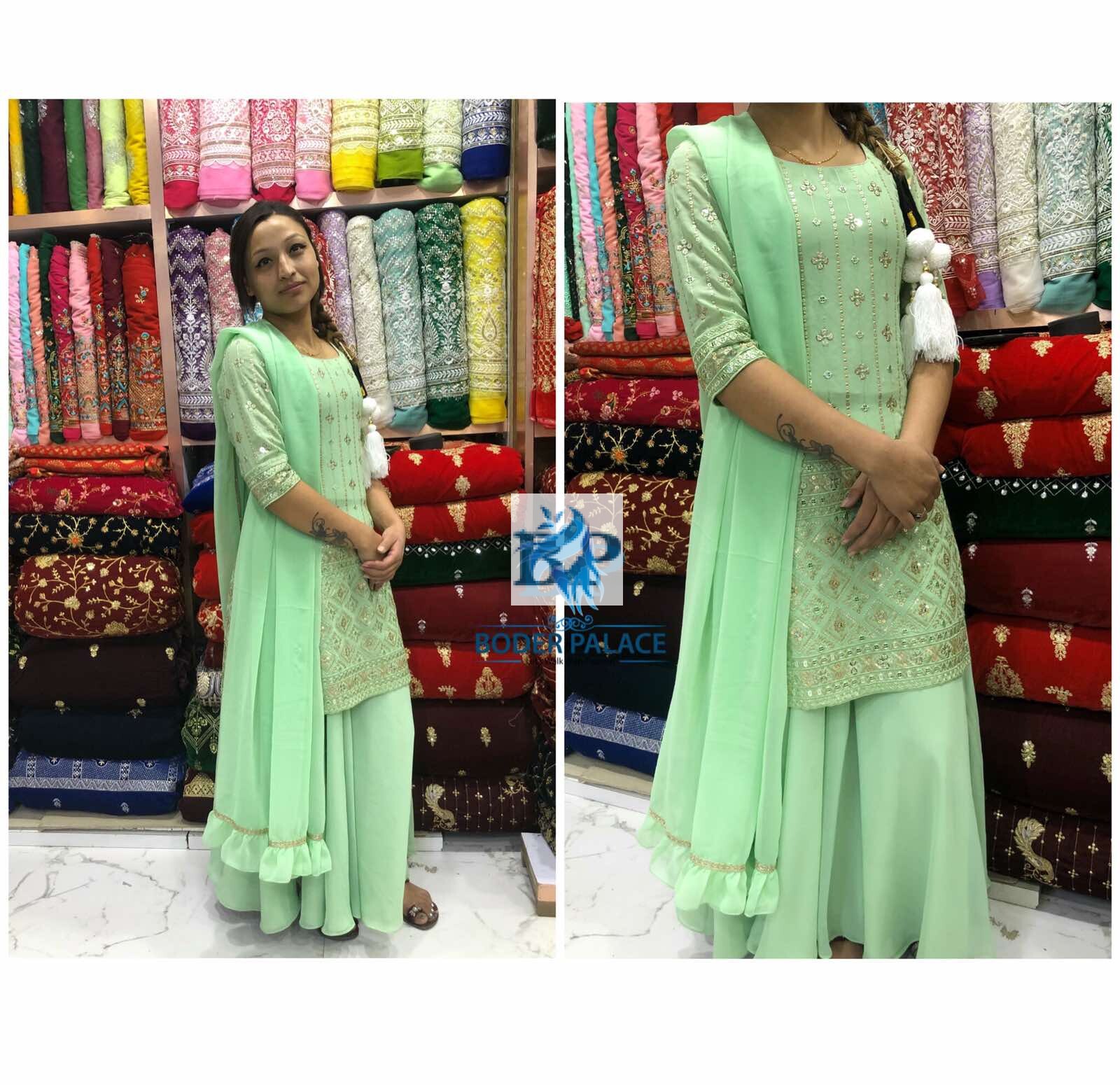 Heavy Georgette Daman Fabric