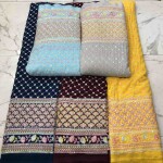 Heavy 6 Sequence Daman Fabric