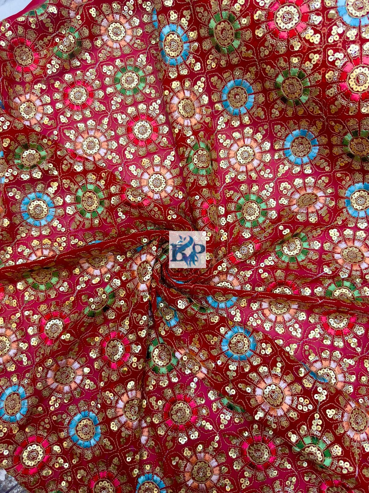 Rajasthani multicolor georgette