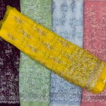 Flower design net fabric