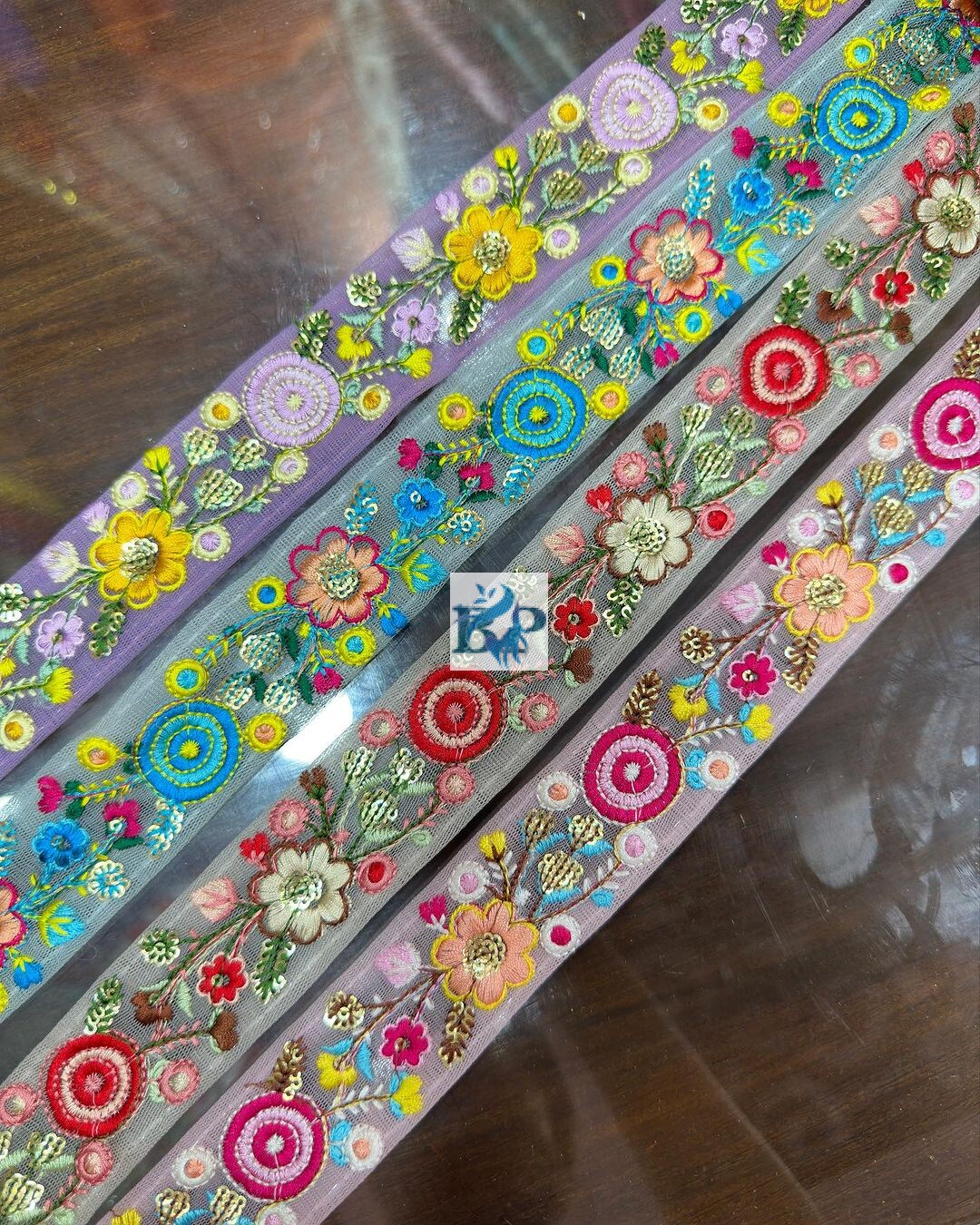 fancy fulkari embroidery lace