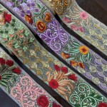 Fulkari embroidery multicolor lace