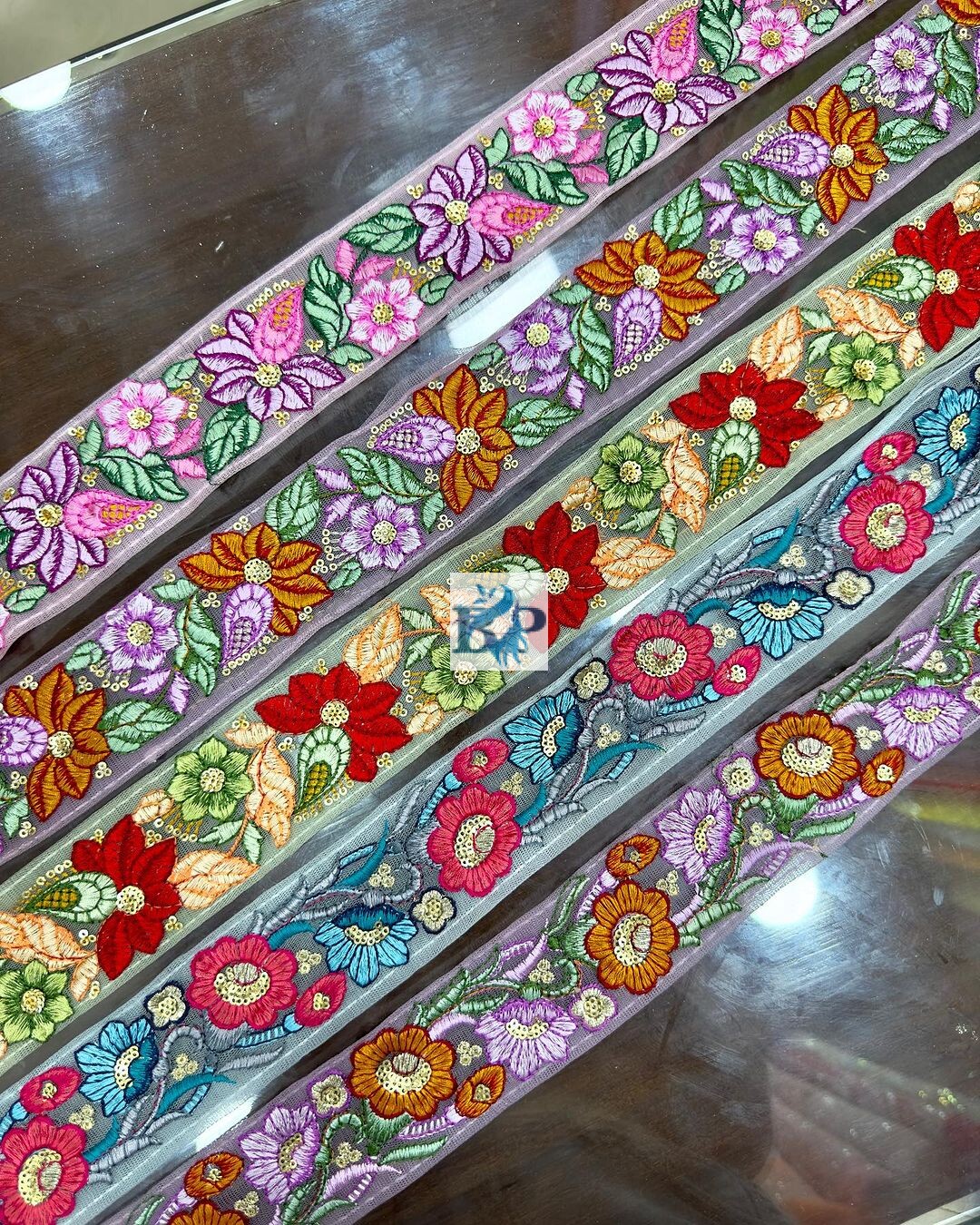 fancy fulkari embroidery lace