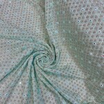 Zardosi embroidery georgette fabric
