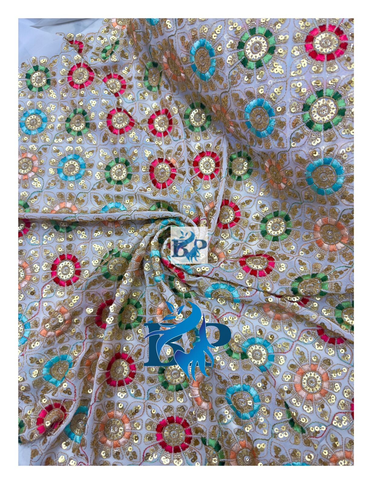 Rajasthani multicolor georgette
