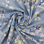 New arrivals floral printed silk fabrics